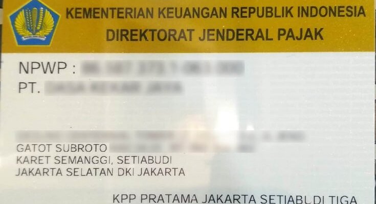 What is NPWP meaning in indonesia