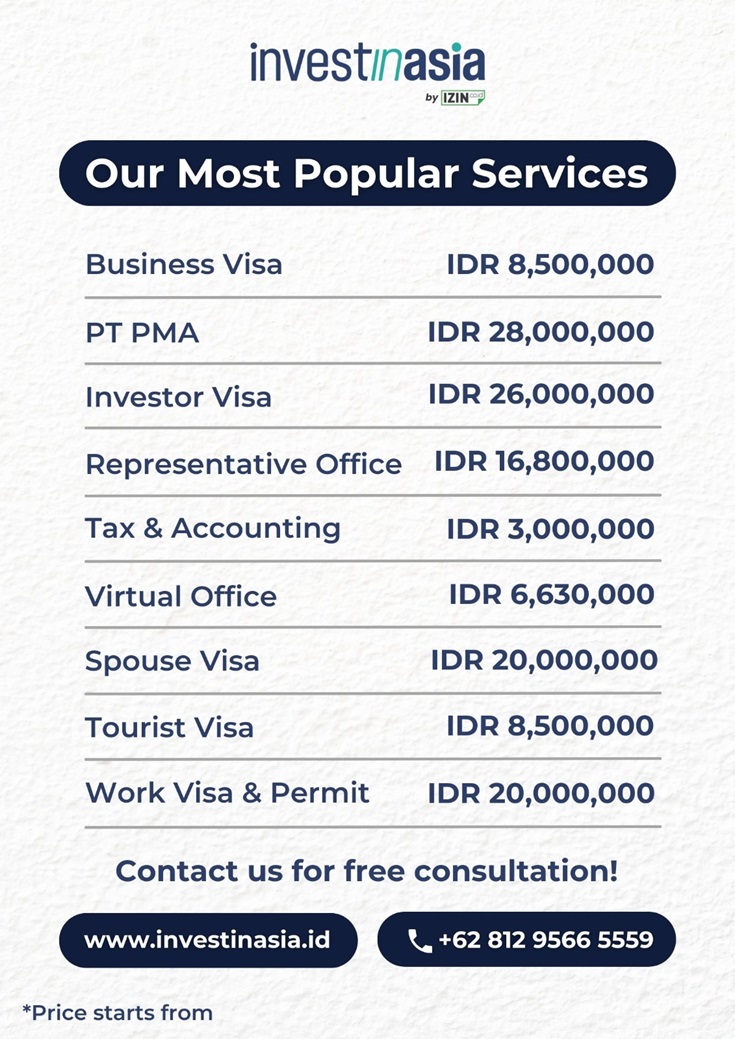 InvestinAsia popular services