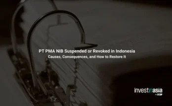 PT PMA NIB Suspended or Revoked in Indonesia