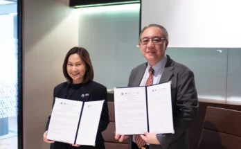 Pathama Sirikul, President of ThaiCham Indonesia, and Adam Goh, Deputy CEO of Unionspace & InvestinAsia, at the signing of the MoU in Jakarta on June 29, 2026. (Photo courtesy of InvestinAsia)