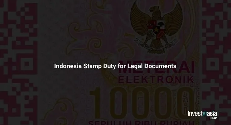 Indonesia Stamp Duty for Legal Documents